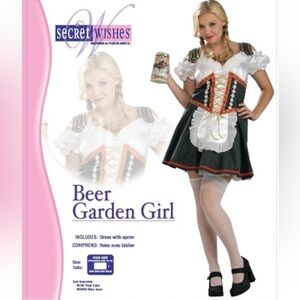 Secret Wishes Beer Garden Girl Oktoberfest Costume Dress Women Plus  14-16 New